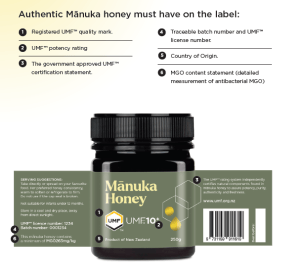 Things to look for when purchasing manuka honey.